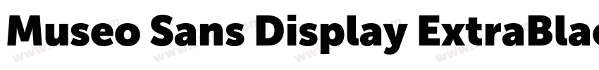 Museo Sans Display ExtraBlack字体转换